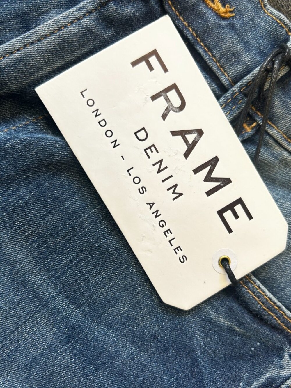 NWT FRAME Le High Flare Jeans Womens 26 Blue High Rise Stretch Denim Made in USA - Picture 6 of 8